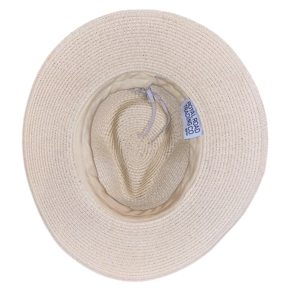 Turquoise Beaded Fringe Straw Sun Hat - Picture 5 of 16